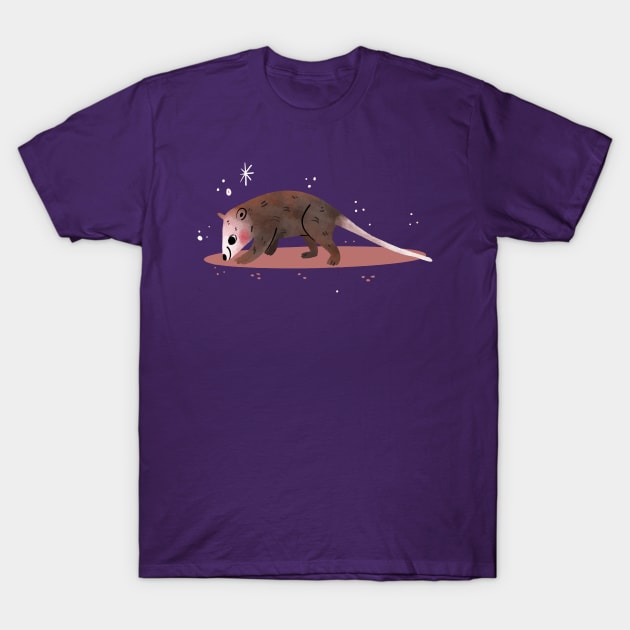 Possum Painting Hand Drawn T-Shirt by Mako Design 